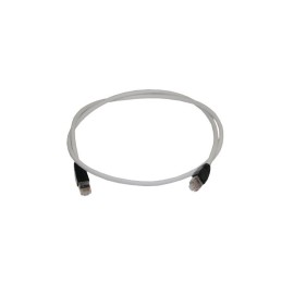 1 pcs - Polyco Healthline Cat6a Straight Male RJ45 to Straight Male RJ45 Ethernet Cable, Shielded, Grey LSZH Sheath, 2m