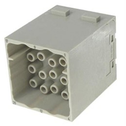 1 pcs - HARTING Heavy Duty Power Connector Module, 16A, Male, Han-Modular Series, 20 Contacts