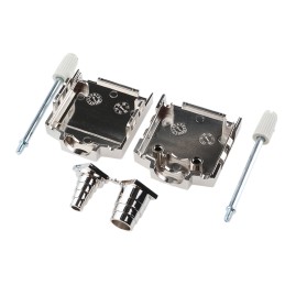 1 pcs - MH Connectors MHDPPK-T/M Series ABS D Sub Backshell, 9 Way, Strain Relief