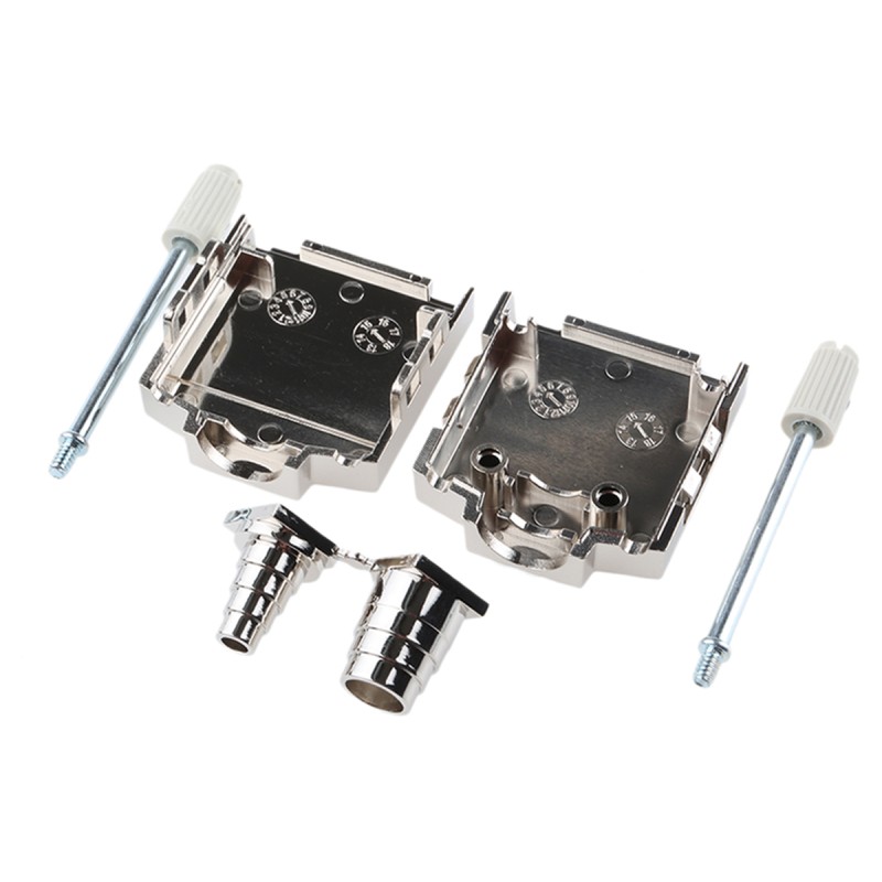 1 pcs - MH Connectors MHDPPK-T/M Series ABS D Sub Backshell, 9 Way, Strain Relief