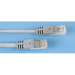 1 pcs - RS PRO Cat5e Male RJ45 to Male RJ45 Ethernet Cable, U/UTP, Grey PVC Sheath, 5m