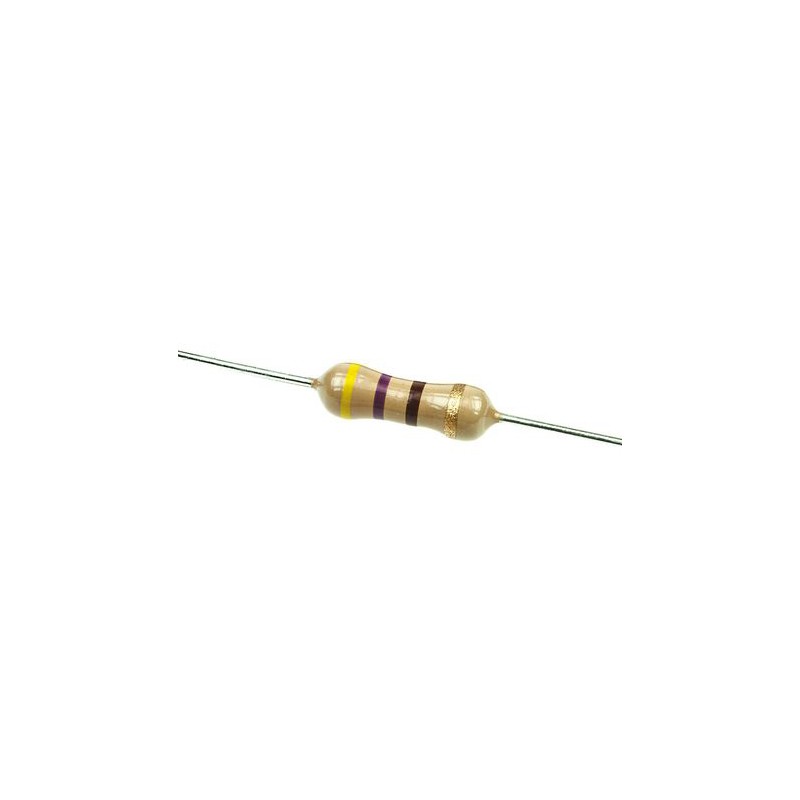1000 pcs - CFR50J470R TE Connectivity 470Ω Carbon Film Resistor 0.5W ±5% CFR50J470R