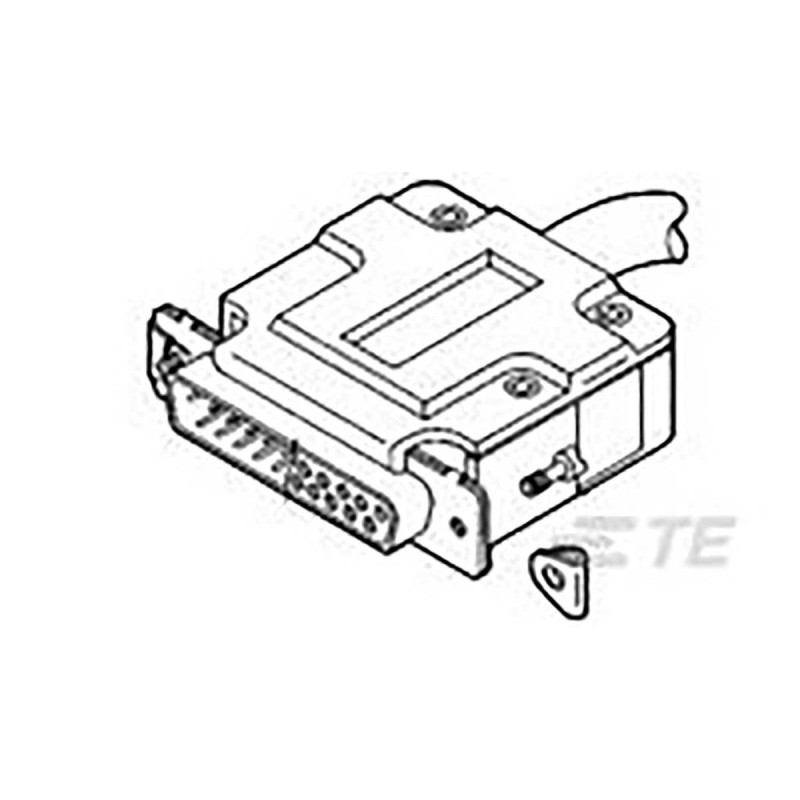 1 pcs - TE Connectivity, AMPLIMITE Series Backshell/Cable Clamp For Use With AMPLIMITE Subminiature D Connectors