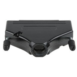 1 pcs - MH Connectors MHDTZK-BK Series Zinc D Sub Backshell, 37 Way, Strain Relief