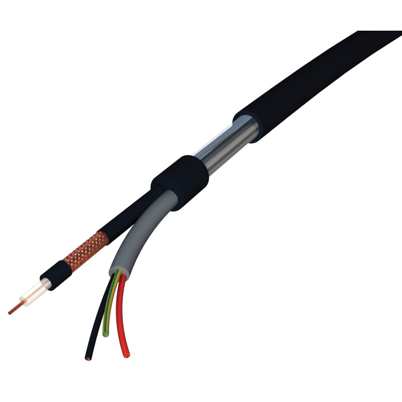 1 Reel of 100 M - RS PRO Coaxial Cable, 100m, KX6 Coaxial, Unterminated