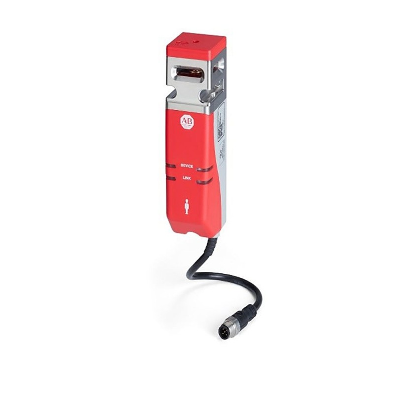 1 pcs - Allen Bradley 440G-MZ Series Safety Interlock Switch, Power to Lock, 24V dc, Actuator Included