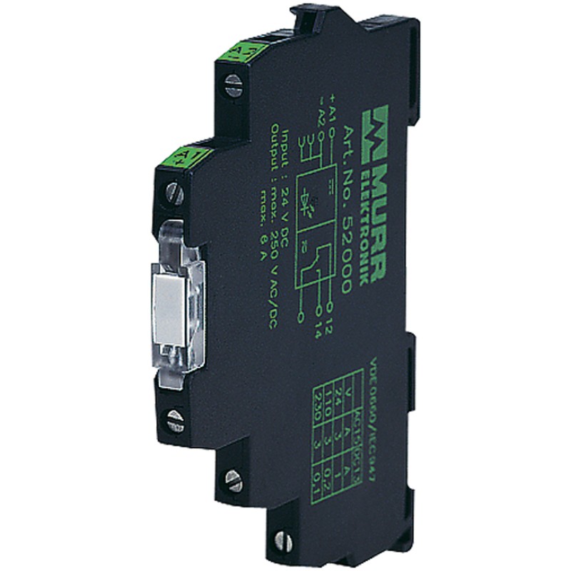 1 pcs - Murrelektronik Limited Interface Relay, DIN Rail Mount, 24V dc Coil, SPDT, 1-Pole, 6A Load