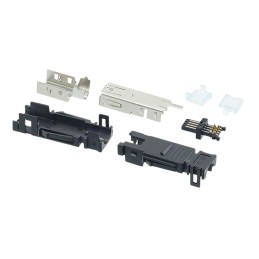 1 pcs - TE Connectivity, Type II Cable Mount Mini I/O Connector Female, 8 Way, Shielded