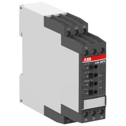 1 pcs - ABB Phase, Voltage Monitoring Relay, 3 Phase, DPDT, 300 - 500V ac, DIN Rail
