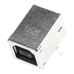1 pcs - Molex Right Angle, Through Hole, Socket Type B USB Connector