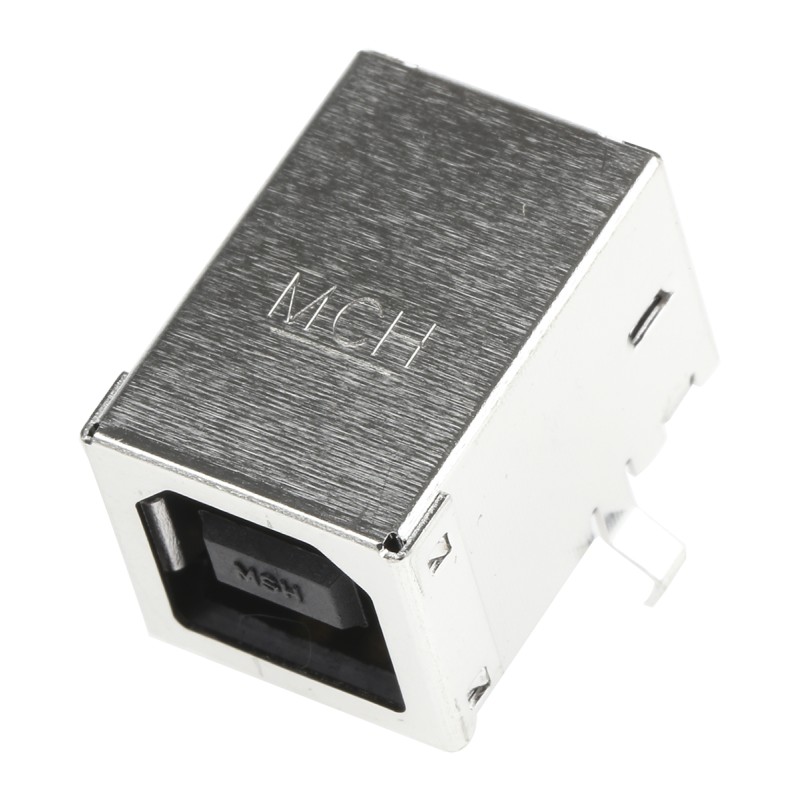 1 pcs - Molex Right Angle, Through Hole, Socket Type B USB Connector