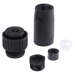 1 pcs - Hirschmann, CM 8 Way Cable Mount MIL Spec Circular Connector Plug, Socket Contacts,Shell Size 20, Screw Coupling,