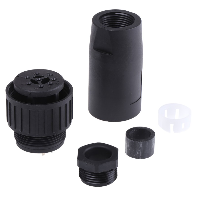 1 pcs - Hirschmann, CM 8 Way Cable Mount MIL Spec Circular Connector Plug, Socket Contacts,Shell Size 20, Screw Coupling,