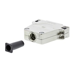 1 pcs - Harting D-sub Series Metal D Sub Backshell, 25 Way, Strain Relief