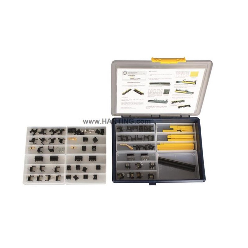 1 pcs - HARTING har-modular® Connector Kit Containing 2 - 4 of All Available Modules, Assembly Aid, Assembly