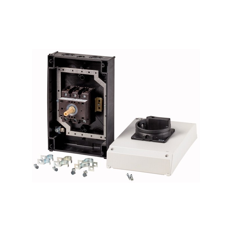 1 pcs - Eaton 3 Pole Surface Mount Isolator Switch - 63A Maximum Current, 30kW Power Rating, IP65