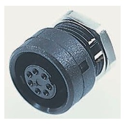 1 pcs - Binder Circular Connector, 8 Contacts, Panel Mount, Subminiature Connector, Socket, Female, IP40, 710 Series