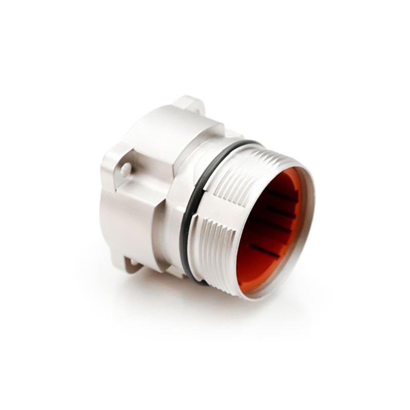 1 pcs - Amphenol Industrial Circular Connector, 6 Contacts, Panel Mount, M40 Connector, Socket, Male to Female, IP67,