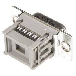 1 pcs - HARTING 9 Way Cable Mount D-sub Connector Socket, 2.77mm Pitch