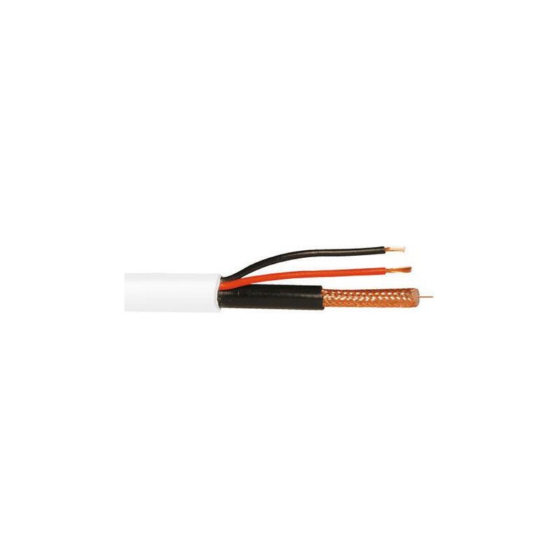 1 Reel of 100 M - ABUS Security-Center SDI Coaxial Cable, 100m, RG59 Coaxial, Unterminated