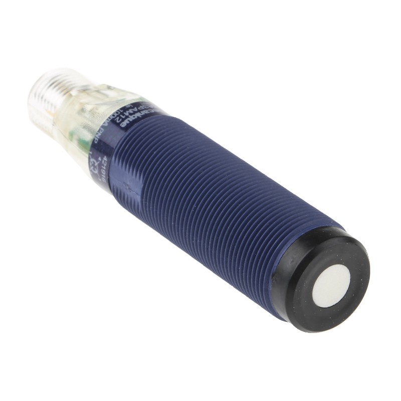 1 pcs - Telemecanique Sensors Ultrasonic Barrel-Style Proximity Sensor, M18 x 1, 50 - 500 mm Detection, PNP Output, 12