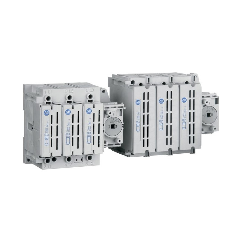 1 pcs - Allen Bradley Guardmaster 3P Pole DIN Rail Isolator Switch - 60A Maximum Current, IP66
