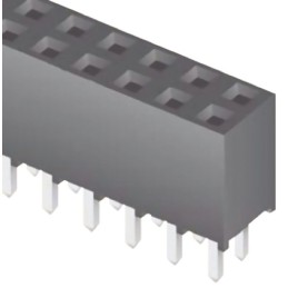 1 pcs - Samtec SQT Series Straight Through Hole Mount PCB Socket, 50-Contact, 2-Row, 2mm Pitch, Solder Termination