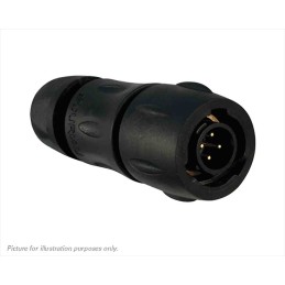 1 pcs - Souriau Circular Connector, 4 Contacts, Cable Mount, Socket, Male, IP68, IP69K, UTS Series