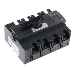 1 pcs - Schneider Electric 4P Pole Isolator Switch - 160A Maximum Current, 110kW Power Rating, IP40