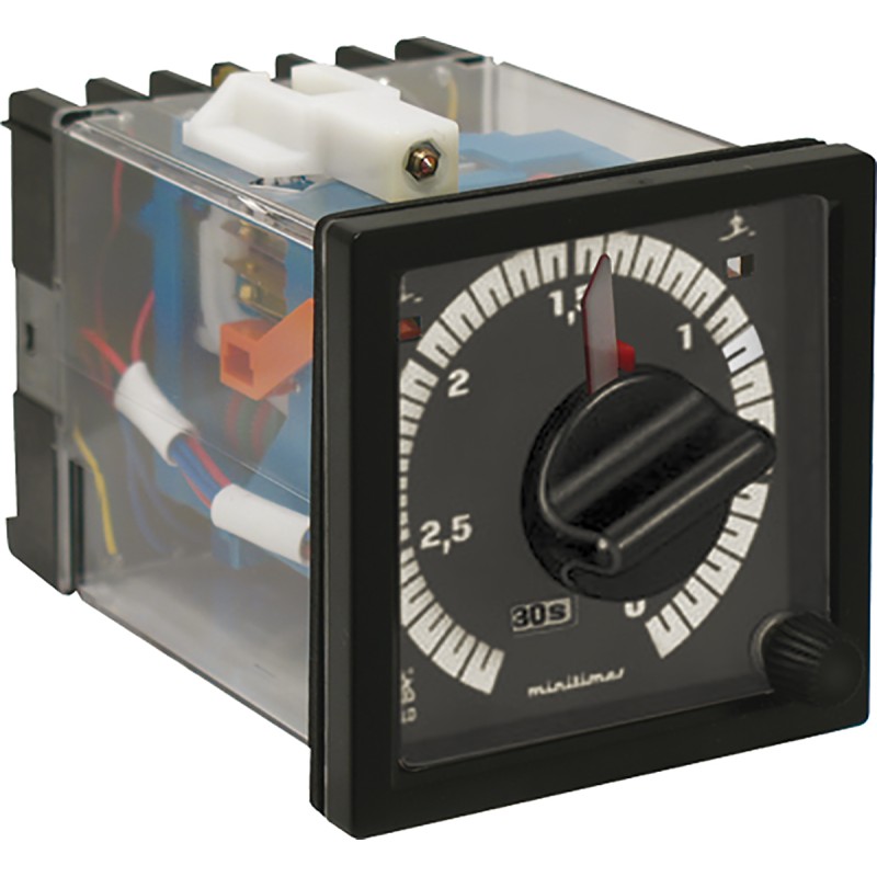 1 pcs - Dold EF7616 Series Panel Mount Timer Relay, 230V ac, 4-Contact, 0.2 s - 60h, 1-Function, DPDT