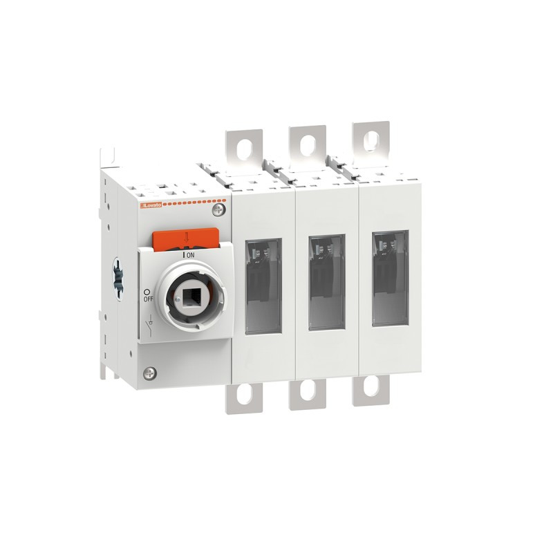 1 pcs - Lovato 3P Pole Isolator Switch - 315A Maximum Current, 250kW Power Rating, IP20