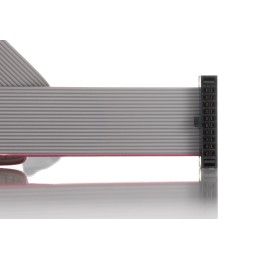 1 pcs - Samtec FFSD Series Flat Ribbon Cable, 20-Way, 1.27mm Pitch, 228.6mm Length, Tiger Eye IDC to Tiger Eye IDC