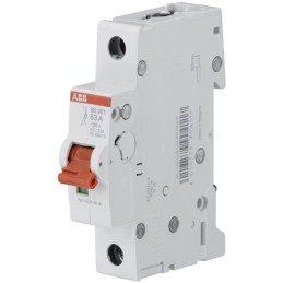 1 pcs - ABB 1P Pole Isolator Switch - 25A Maximum Current