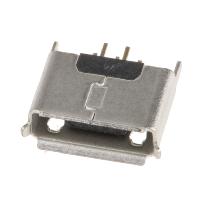 1 pcs - Wurth Elektronik Straight, Through Hole, Socket Type Micro AB 2.0 USB Connector