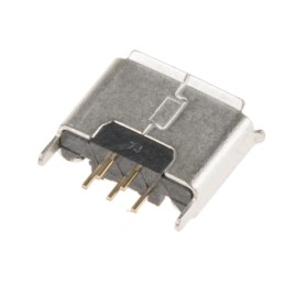 1 pcs - Wurth Elektronik Straight, Through Hole, Socket Type Micro AB 2.0 USB Connector