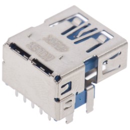 1 pcs - Molex Right Angle, Through Hole, Socket Type A 3.0 USB Connector