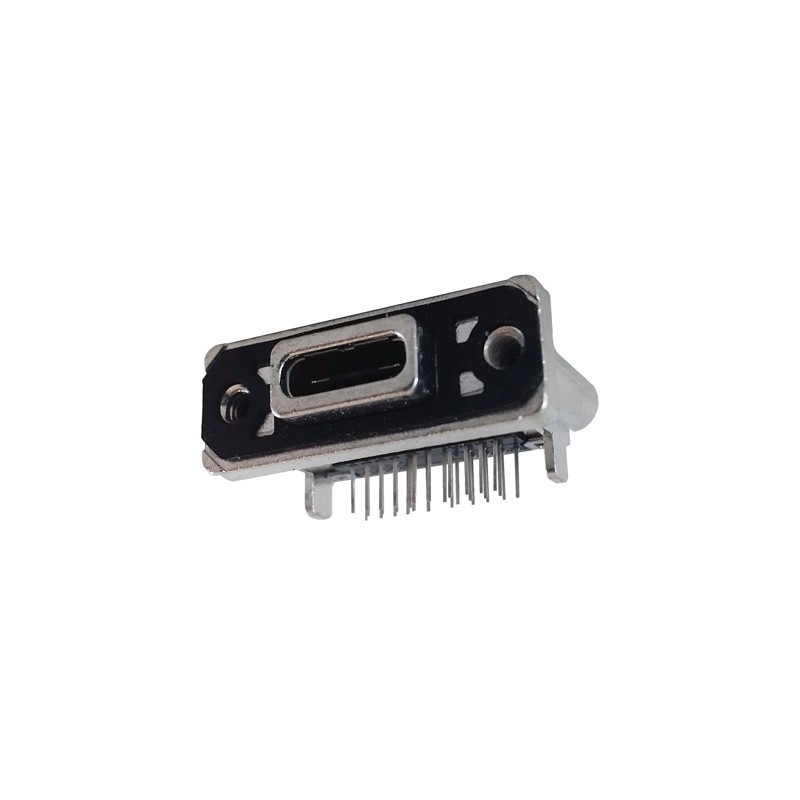 1 pcs - Amphenol ICC Right Angle, PCB Mount, Socket Type C 3.1 IP67 USB Connector