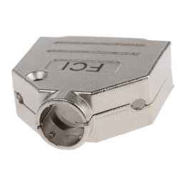 1 pcs - Amphenol ICC 8655MH Series Die Cast Zinc D Sub Backshell, 15 Way, Strain Relief