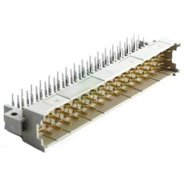 1 pcs - HARTING 09 06 48 Way 2.54 mm, 5.08 mm Pitch, Type F Class C1, 3 Row, Right Angle DIN 41612 Connector, Plug