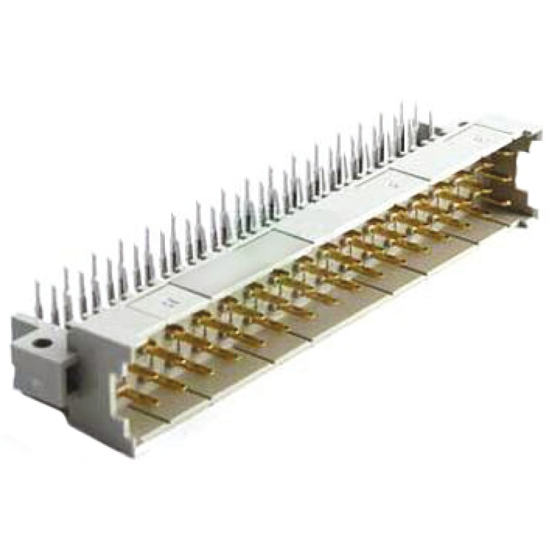 1 pcs - HARTING 09 06 48 Way 2.54 mm, 5.08 mm Pitch, Type F Class C1, 3 Row, Right Angle DIN 41612 Connector, Plug