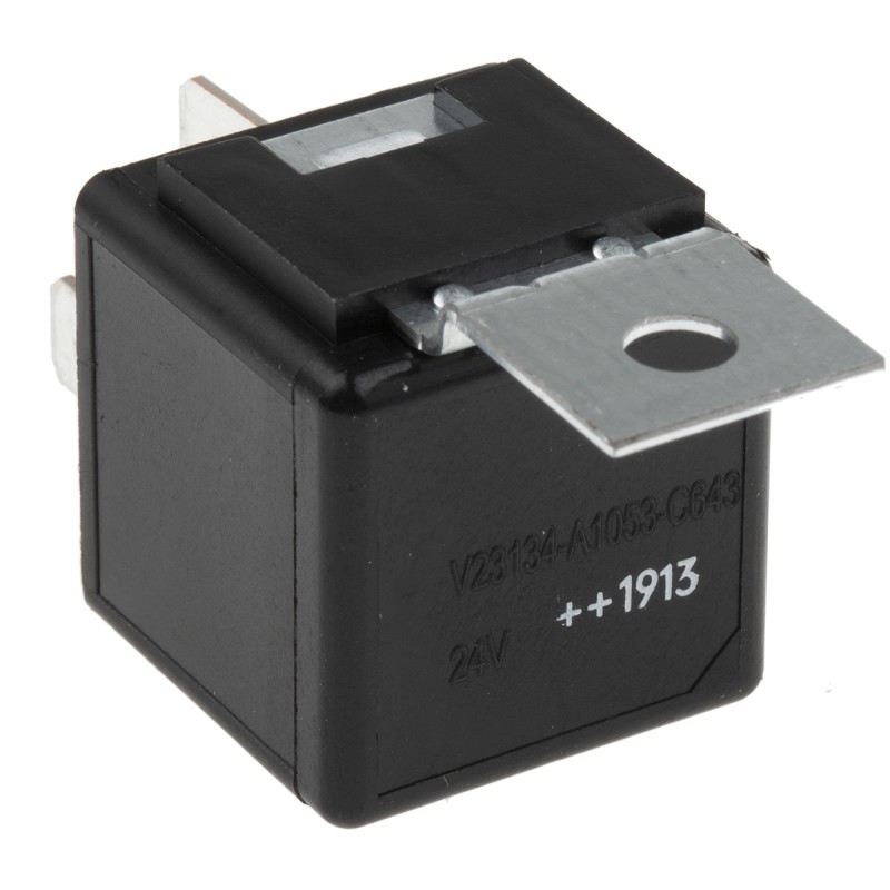 1 pcs - TE Connectivity Plug In Automotive Relay, 24V dc Coil Voltage, 40A Switching Current, SPDT