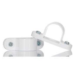 10 pcs - Schneider Electric White PVC Saddle Clamp, 25mm Max. Bundle