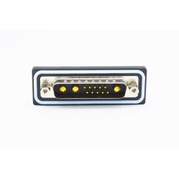 1 pcs - Norcomp CDF 4-40 Boardlocks Way Right Angle Solder D-sub Connector Plug, 2.77mm Pitch, with 4-40 Screw Locks