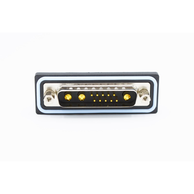 1 pcs - Norcomp CDF 4-40 Boardlocks Way Right Angle Solder D-sub Connector Plug, 2.77mm Pitch, with 4-40 Screw Locks