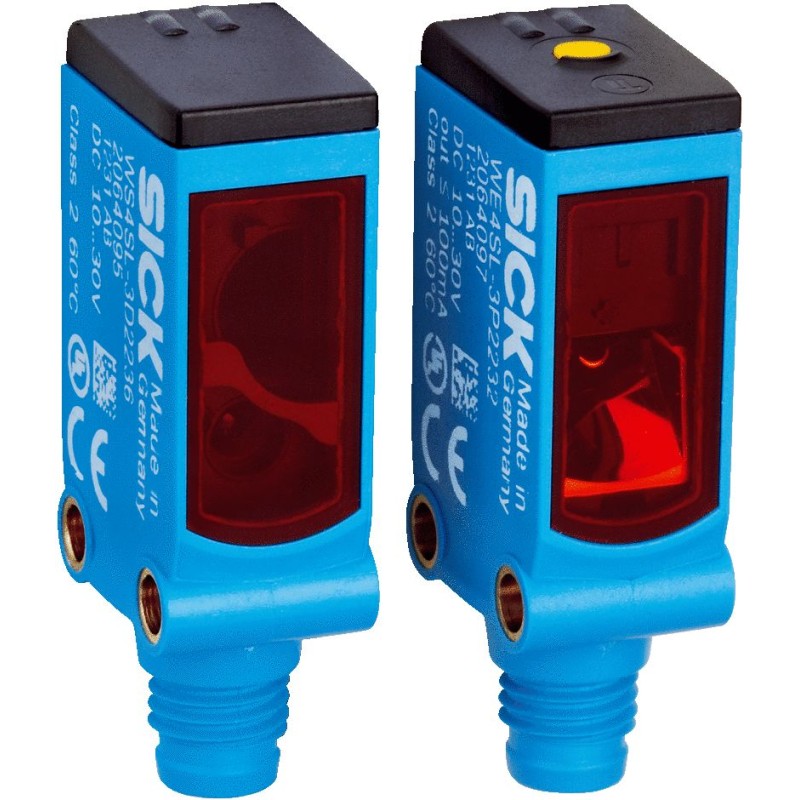 1 pcs - Sick Through Beam Photoelectric Sensor, Rectangular Sensor, 0 - 60 m Detection Range