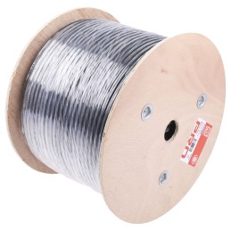 1 Reel of 100 M - RS PRO Cat7 Ethernet Cable, SF/FTP, Black PVC Sheath, 100m