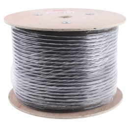1 Reel of 100 M - RS PRO Cat7 Ethernet Cable, SF/FTP, Black PVC Sheath, 100m