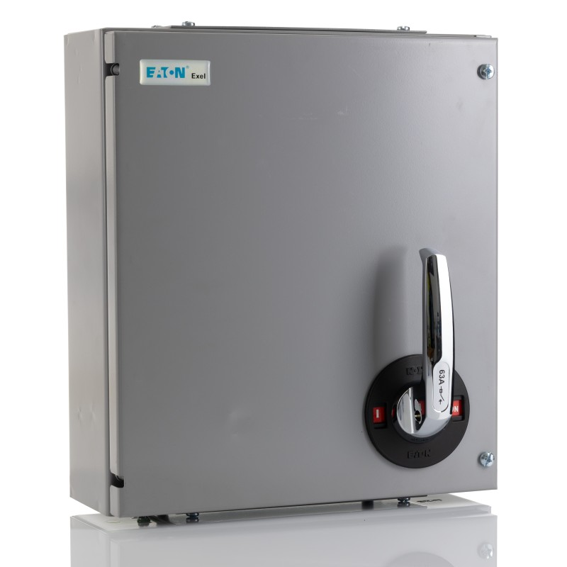 1 pcs - Eaton 3 + N Pole Surface Mount Isolator Switch - 63A Maximum Current