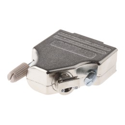 1 pcs - MH Connectors MHDM35 Series Zinc Angled D Sub Backshell, 15 Way, Strain Relief