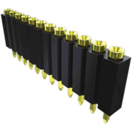 1 pcs - Samtec ESS Series Straight Through Hole Mount PCB Socket, 3-Contact, 1-Row, 2.54mm Pitch, Solder Termination